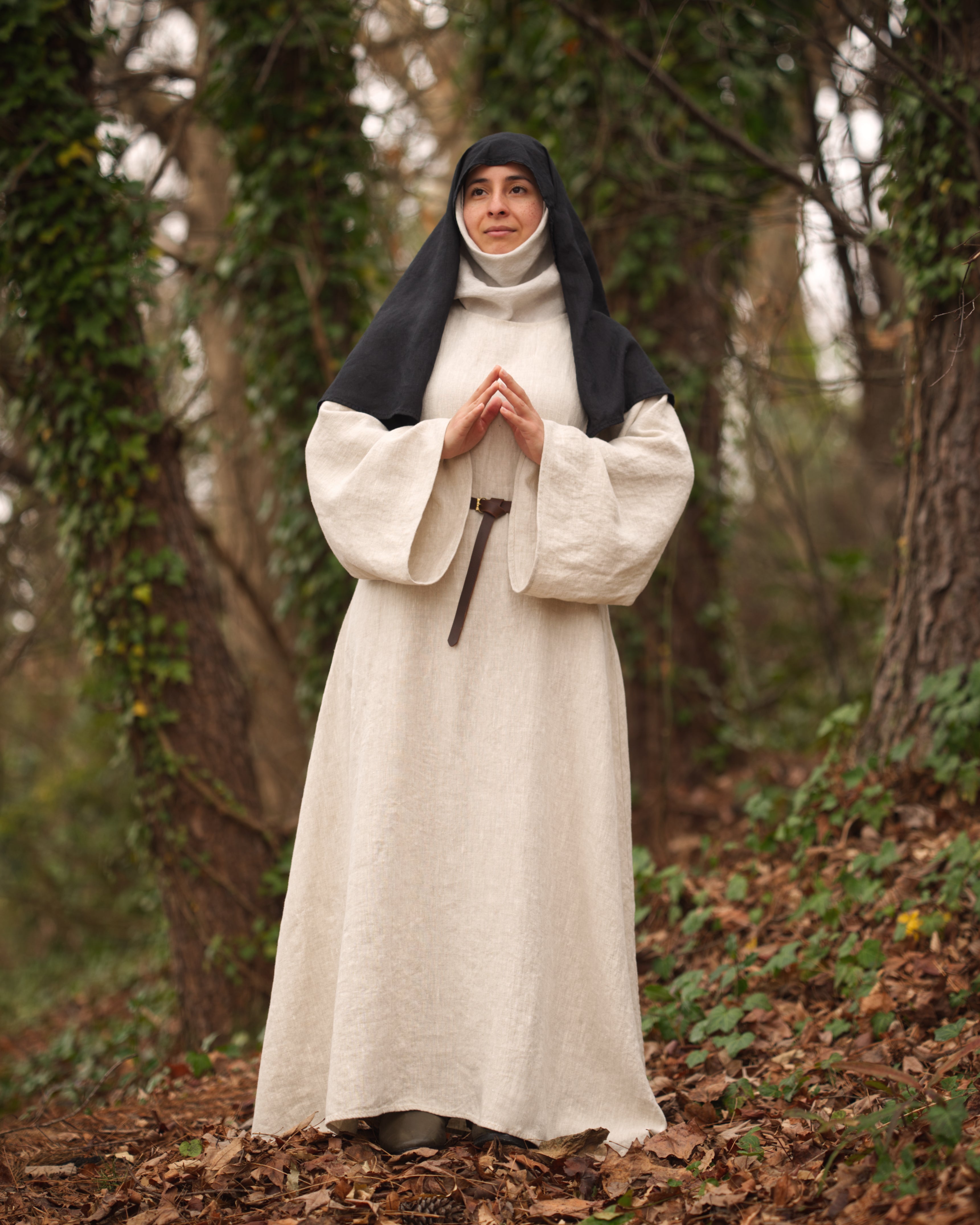 Medieval Nuns Habit - Linen XS / Grey