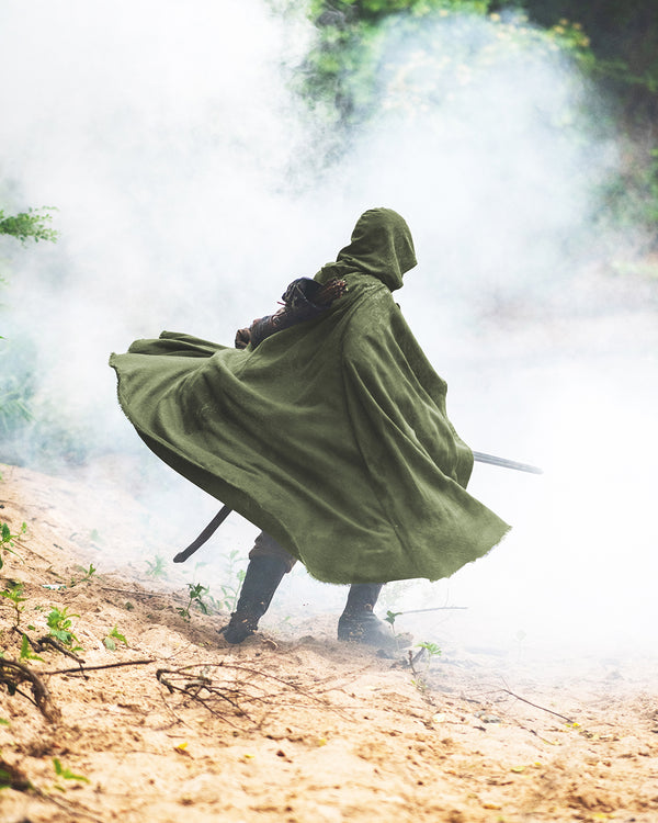 Ranger Cloak - Limited Edition Moss Green Linen