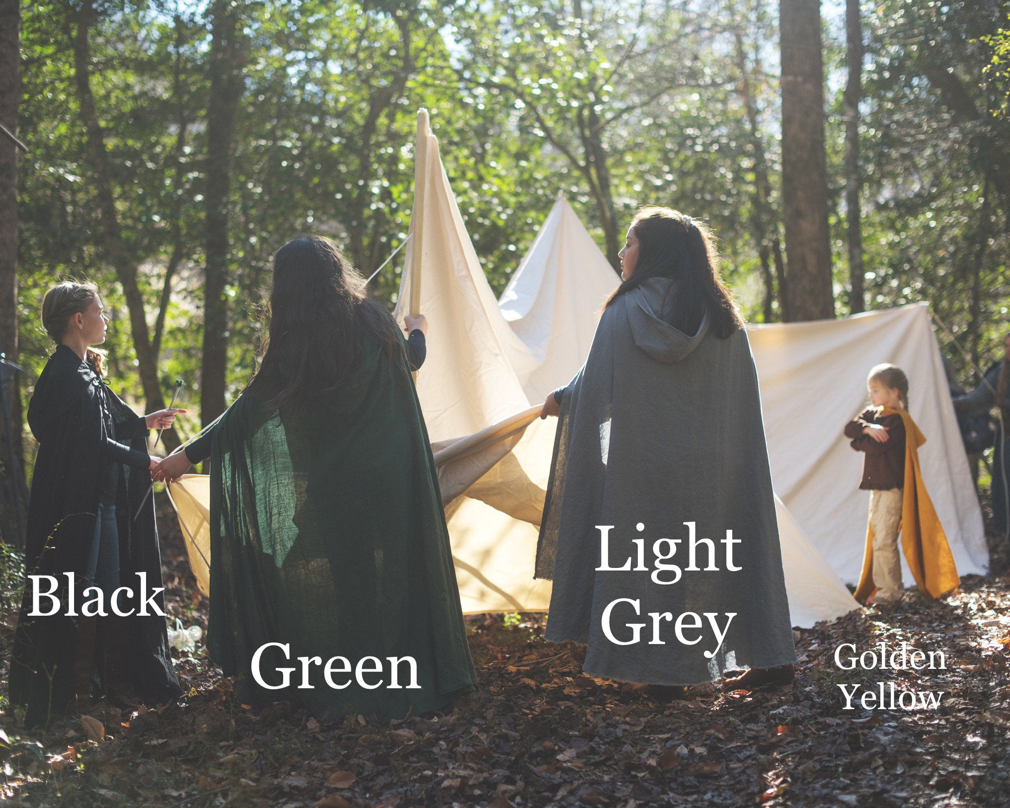 Youth Medieval Cloak - Linen